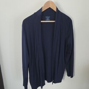 L.L. Bean Dark Blue Supima Cotton Sweater